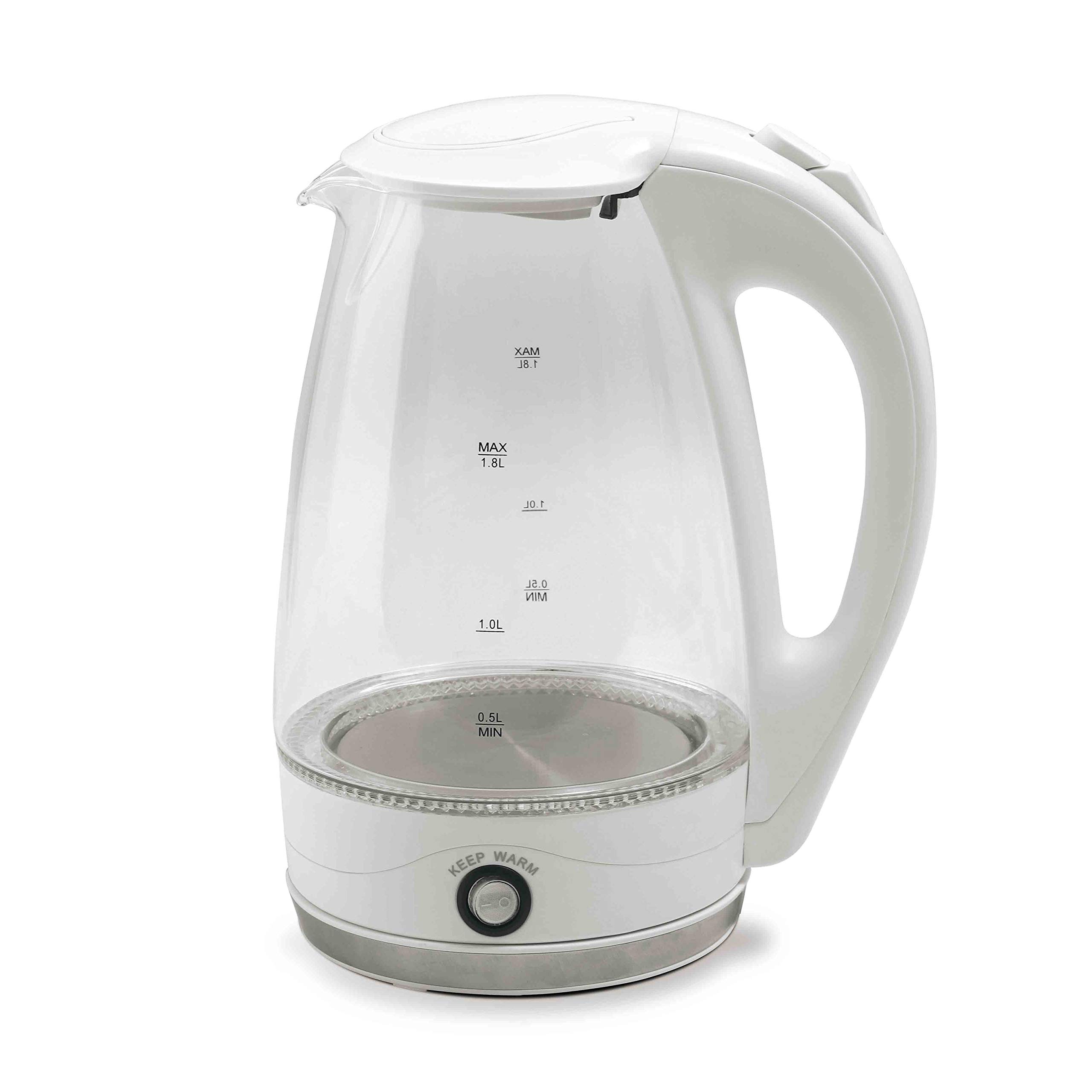 Amazon | LITHON (ライソン) D-STYLIST 電気ガラスケトル 1.8L KDKE